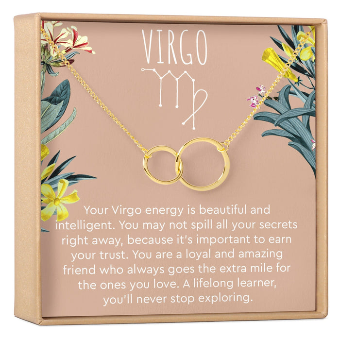 Virgo Zodiac Gift Necklace, Multiple Styles