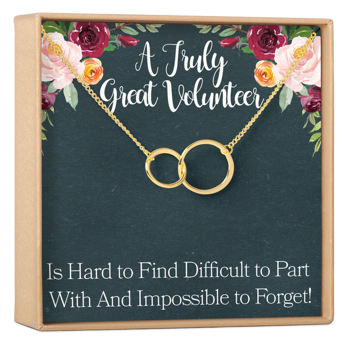 Volunteer Appreciation Necklace, Multiple Styles