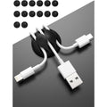 Pack Black 3-Hole TPR Cable Clips Cord Organizer - Premium Wire Management Holde
