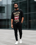 G West Watch Your Lips Oversized T-Shirt Mens