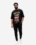 G West Watch Your Lips Oversized T-Shirt Mens