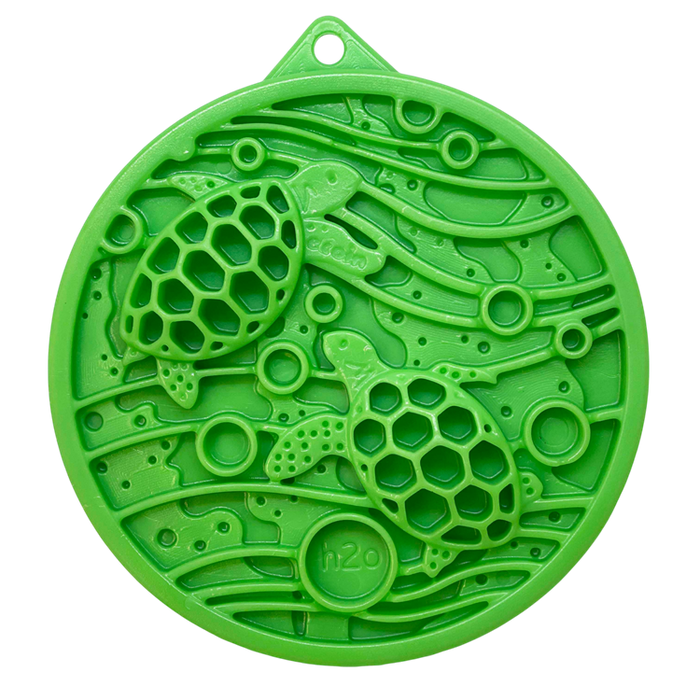 Water Nylon eCoin Durable Enrichment Snacking Coin for Dogs | USA-Made Lick Mat Alternative