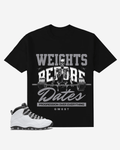 G West Weights Before Dates Oversized T-Shirt Mens