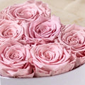Baby Heart White Box | Light Pink Roses