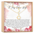 Wife Sun and Moon Pendants Necklace Set