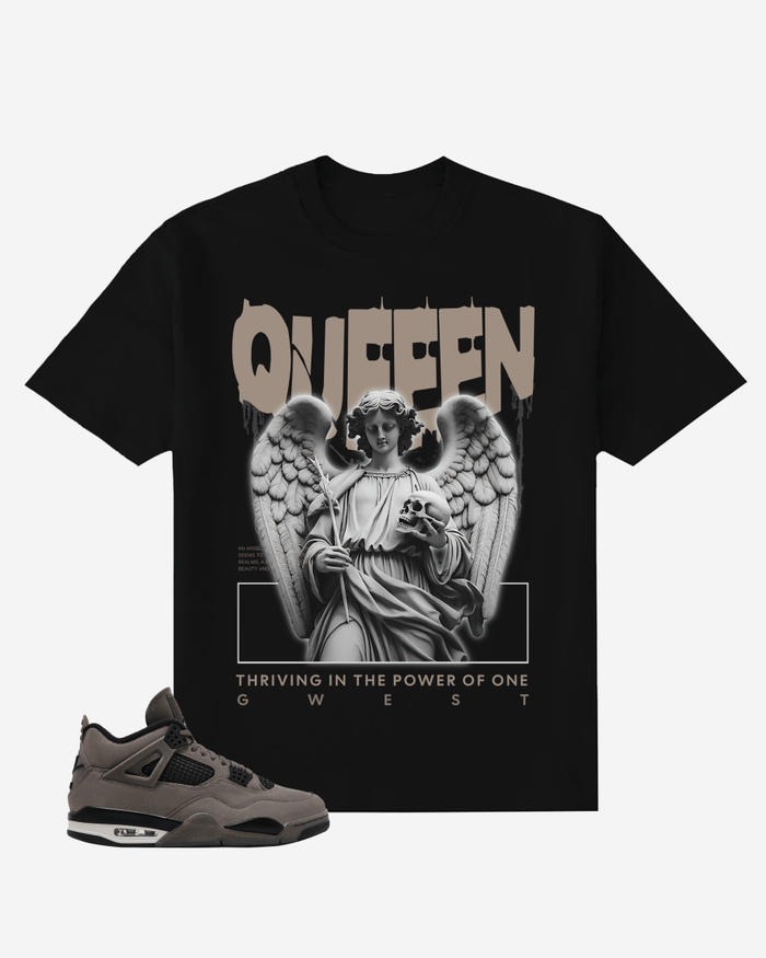 G West Winged Queen Oversized T-Shirt Mens