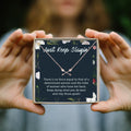 Women Empowerment - Keep Slaying - Double Intersecting Arrows Necklace