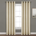 Lush Decor Faux Linen 84x52 Absolute Blackout Single Window Panel