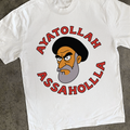 Ayatollah Assahola' Washed White T-Shirt