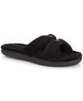 Isotoner Micro-Terry Satin Slide Slipper, 8.5-9