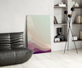 Line Art Waves Pastel Dunes Glass Wall Art