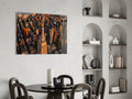 Golden Hour Aerial Tower View New York Glass Wall Art