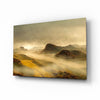 Golden Mist Rolling Hills Dawn Glass Wall Art