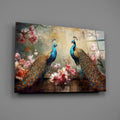 Peacock Glass Wall Art